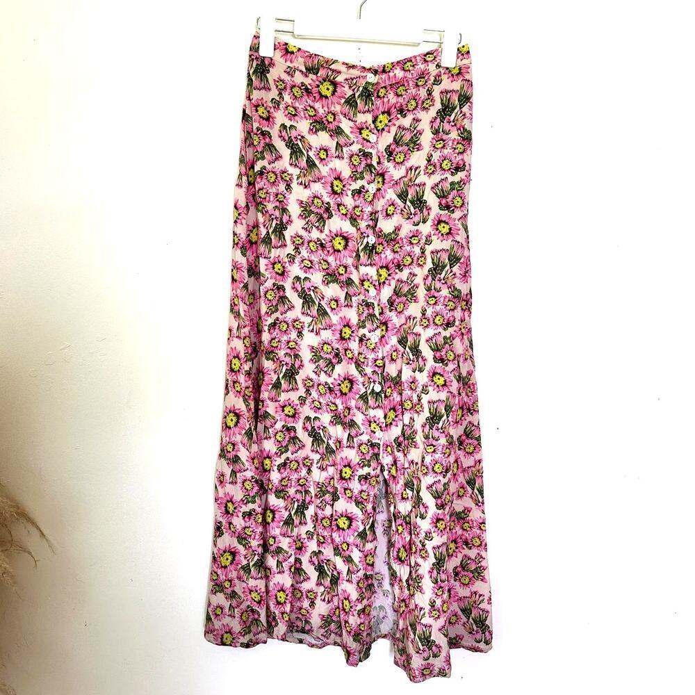 Tori Praver Cactus Flower Orchid skirt Size 2 - Picture 10 of 11